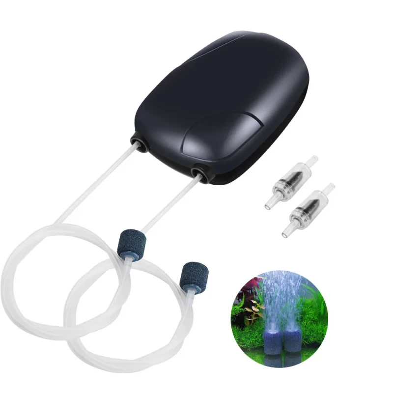 Risheng Fish Tank Oxygen Pump RS290/RS390 Oxygen Increasing Single/Double Head Cross border Aquarium Accessory