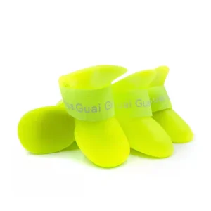 Rubber Solid Puppy Boots Sweet Pet Dog Shoes Waterproof Dog Boots Booties