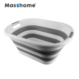 Rugged Kids Laundry PP Lastick Bucket Set Oval Home Folding Water Cleaning Plastic Collapsible Foldable Bucket 13 Litres