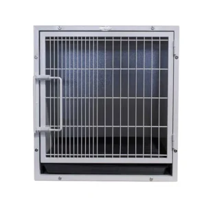 S M L Size Dog Kennel 304 Stainless Steel Silver Color Breathable 1.5mm Thick Pet Cage