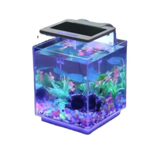 SUNSUN Eco Friendly Square Glass Aquarium Fish Exporter in Kerala 250*240*355mm 6W AC 110-240V for Table Decoration ATK-250