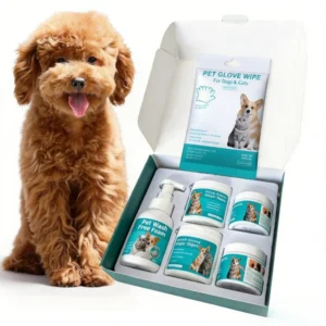 Safe Natural Pet Grooming Products Set for Pet Body Cleaning Care Kit Dog Cat Tooth Ear Eye Cleaning Finger Wipes