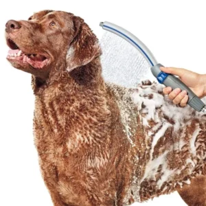 Safe Pet Bathing Set with Shower Head and Massager Brush for Cats Grooming Kit Includes Pet Care Products