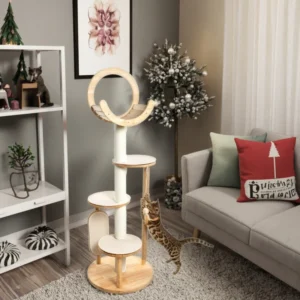Sample Order New Products Luxury Large Eco Friendly Cat Tree House Scratcher Climbing Pet Cat Tower Tree Carton