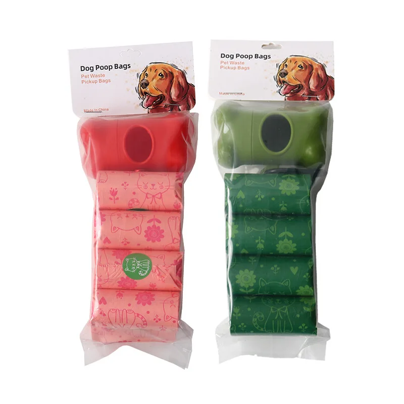 Scented EPIHDPE Degradable Dog Poop Scoop Bags with Strong Odor Control for Outdoor Walking and Pet Waste Pickup
