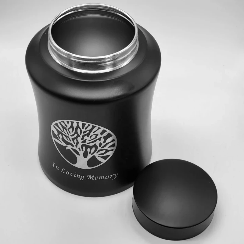 Sealed Stainless Steel Pet Urns Metal Memorial Cans for Cat and Dog Funeral Supplies