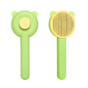 Self Cleaning Cat Dog Pet Hair Remover Grooming Brush Slicker for Shedding and Grooming