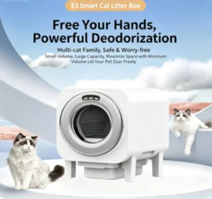 Self Cleaning Easy Clean Eco Friendly Cat Litter Box Fresh Air System Activated Carbon Filter Built In Aroma Tray Odor Free
