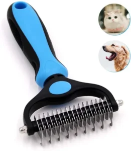 Self Cleaning Pet Grooming Tools Deshedding & Massage Brush for Dogs Cats Dematting Comb Groom Kit