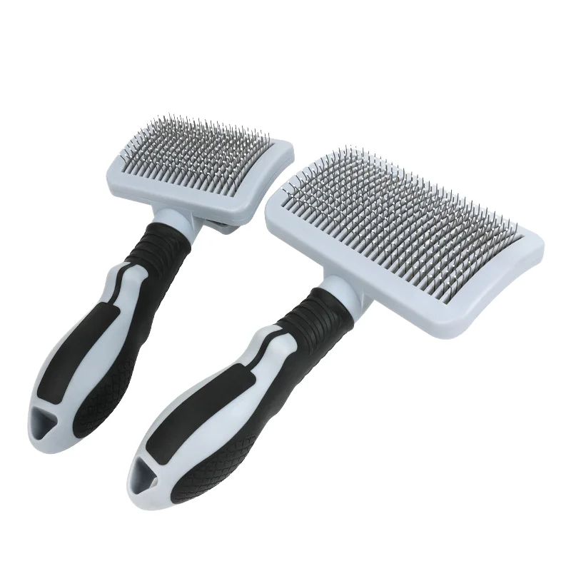 Self Cleaning Plastic Pet Brushes for Long & Short Haired Dogs & Cats Loose Hair Removal Grooming Product