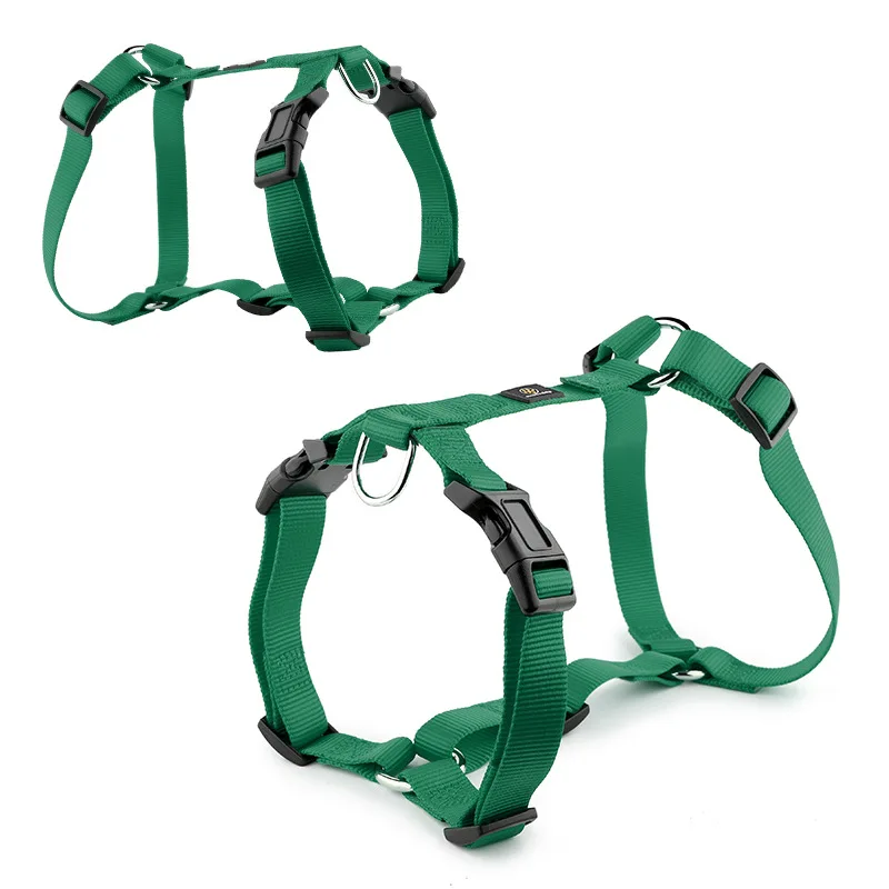 Selling H Type Nylon Dog Harness Adjustable Collar Leash Breathable Pet Running Gear Direct Pet Harness