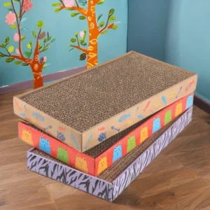 Set 3 Piece Cat Grabbing Board Double Sided Design Cat Scratcher Column Wear Resistant Load Bearing Indoor Cat Trees Scratcher