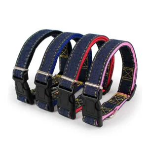 Set Other Pet Denim Dog Collar Leash Harness for Dog