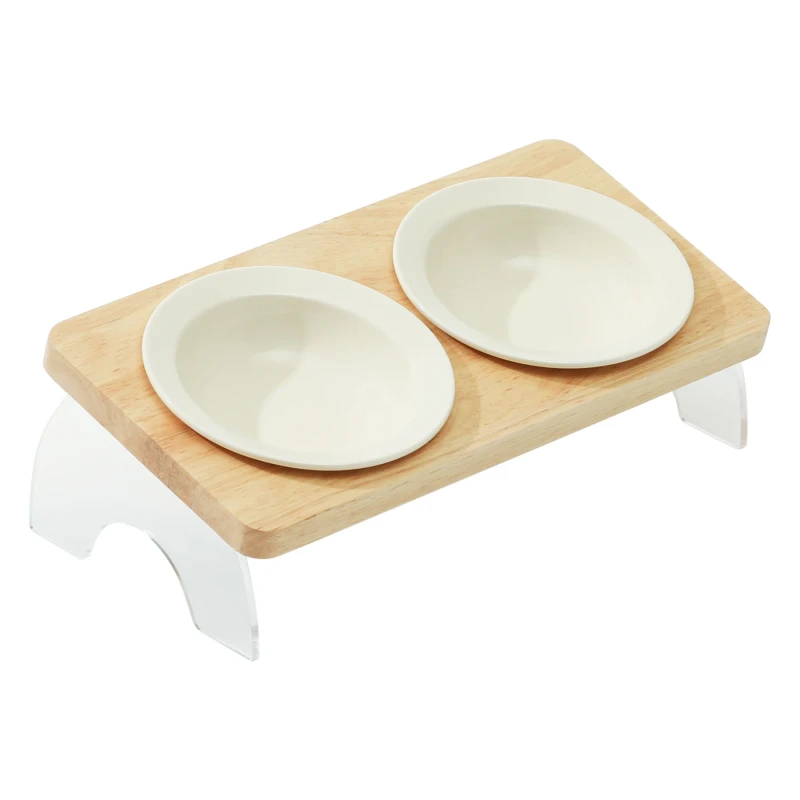 Shamitao New Ceramic Dog & Cat Bowls & Feeders Non Slip & Durable Eco Friendly Easy to Clean with Bright Colors
