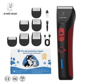 SiMAiSHEN B2 Pet Supplies Amarzon Tot Selling in Stock 6600rpm Cat Professional Cordless Dog Hair Clipper