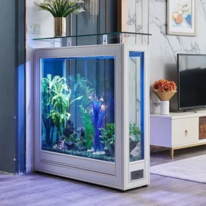 Side Filter Aquarium Fish Tank with Large Storage for Filter Media and Crystal Clear Result