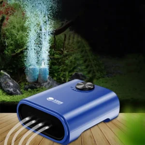 Silent Aquarium Oxygen Air Pump with Check Valve for Fish Tanks 220-240V