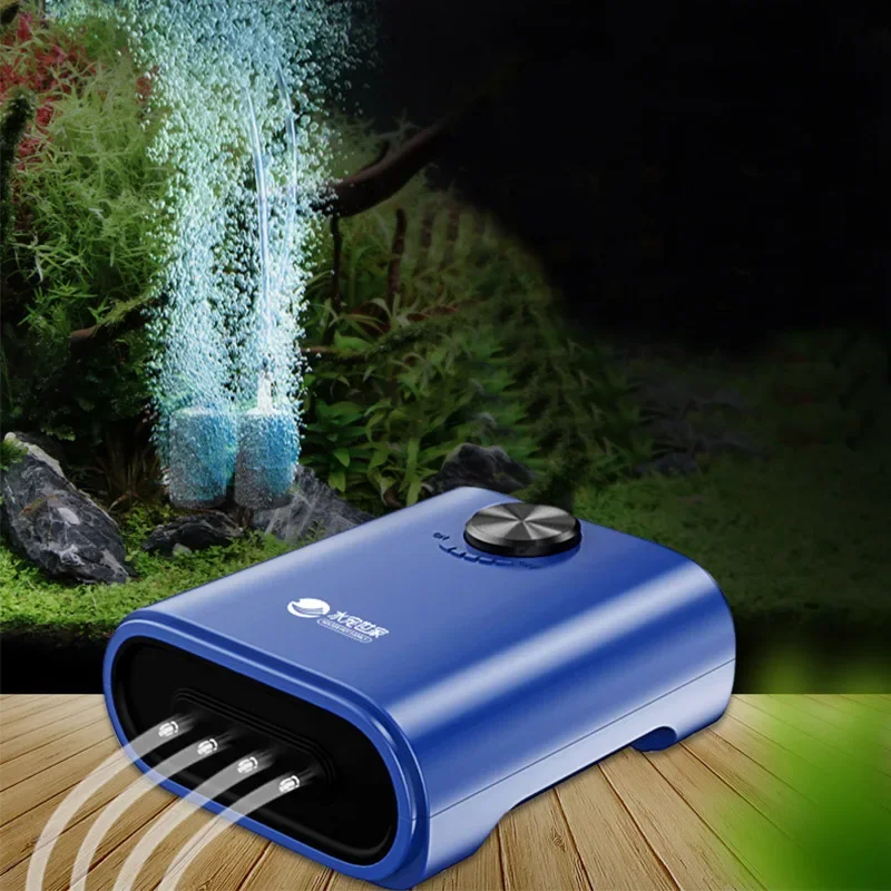 Silent Aquarium Oxygen Air Pump with Check Valve for Fish Tanks 220-240V