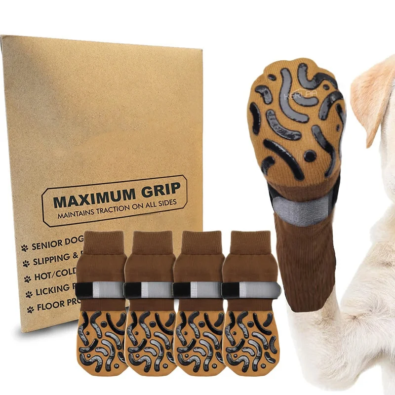 Silent Non Slip Animal Pet Socks for Medium Large Dogs Breathable Outdoor Dog Shoes Anti Dirt Paw Protectors All Seasons Use