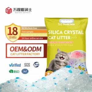 Silica Gel Cat Litter OEM ODM Non Clumping Crystal Cat Litter