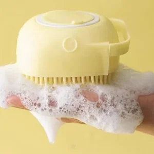 Silicone Dog Cat Bath Clean Grooming Brush Pet Grooming Shower Shampoo Disperse Combs Grooming Tools