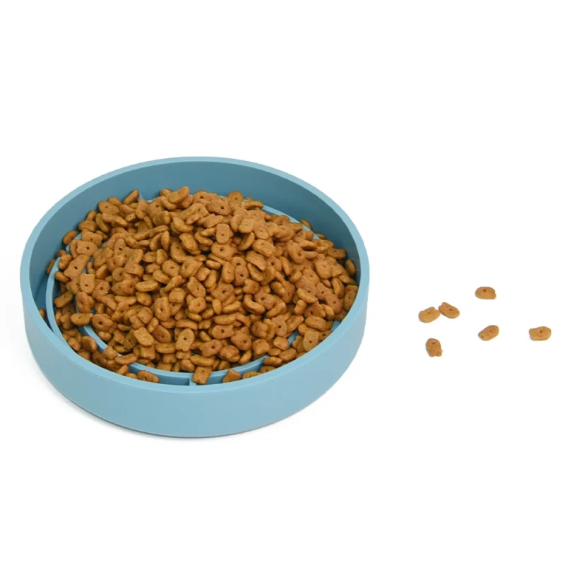Silicone Durable Slow Feeder Bowl for Cats & Dogs Portable Lightweight Design