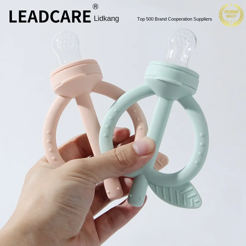 Silicone Pacifier Grip Training Toy for Baby Anti Eating Hand Bite Supplementary Food Fruit Vegetable Small Animal Supplies
