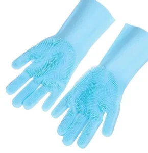 Silicone Pet Bath Grooming Glove Brush Washing Cleaning Tool for Teddy Golden Retriever Border Collie