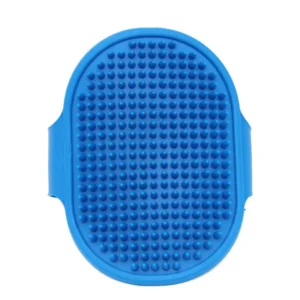 Silicone Pet Grooming Brush for Bathing Massage Brush Rubber Shampoo Comb with Adjustable Ring