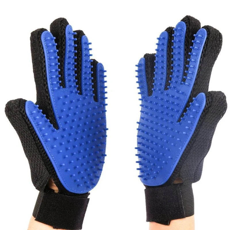 Silicone Rubber TPE Pet Dog Cat Glove for Grooming Feature Stocked Bath Hair Removal Cleaning Brush