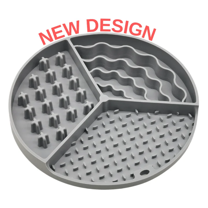 Silicone Slow Feeder Dog Bowl with Suction Cup Non Slip for Small Medium Dogs 203g BPA Free Dishwasher Safe