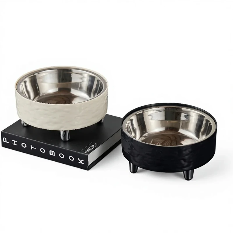 Simple Elevated Pet Bowl Stainless Steel Food and Water Feeder for Cats and Small Dogs Bowl Pet Supplies