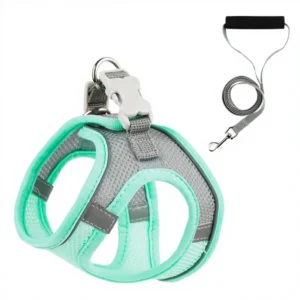 Simple Luxury Polyester Pet Harness Vest style Dog Leash Reflective Breathable Buckle Closure Rope Pet Supplies