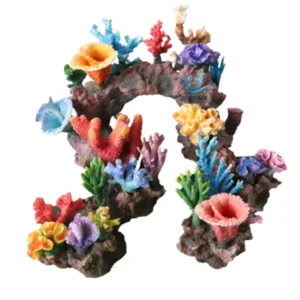 Simulated Coral Ornament for Fish Tank PU Resin Aquarium Decoration Coral Reef Landscape Accessory