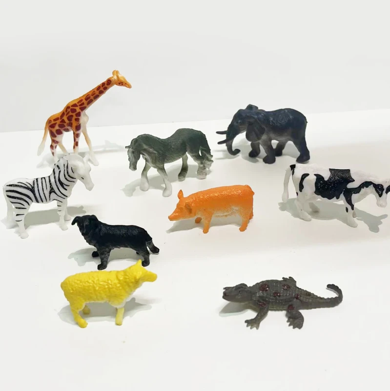 Simulation Mini Plastic Toy Animal Farm Animal Toys for Kids