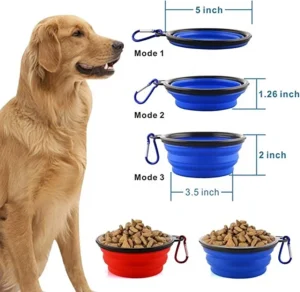 SinSky Multiple Scenarios Outdoor Custom Dog Bowl Portable Foldable Travel Dog Bowl Food Water Slow Feeder Pet Bowl