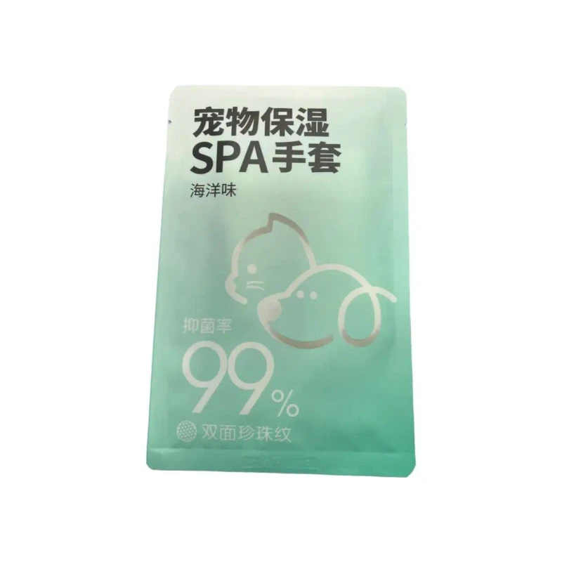 Single Pack Effective Bathing Hygiene Care Pet Dog Cat Animal Cleaning Wet Wipe Glove