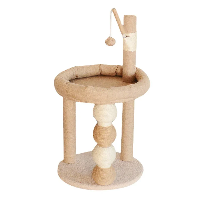 Sisal Castle Modern Large Big Climbing Scratch Pet Scratcher Wood Condo Furniture Tower Cat Tree