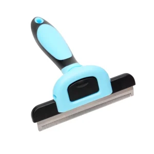 Slicker Stainless Steel Dog & Cat Hair Remover Brush with Detachable Scissors Pet Deshedding Tool