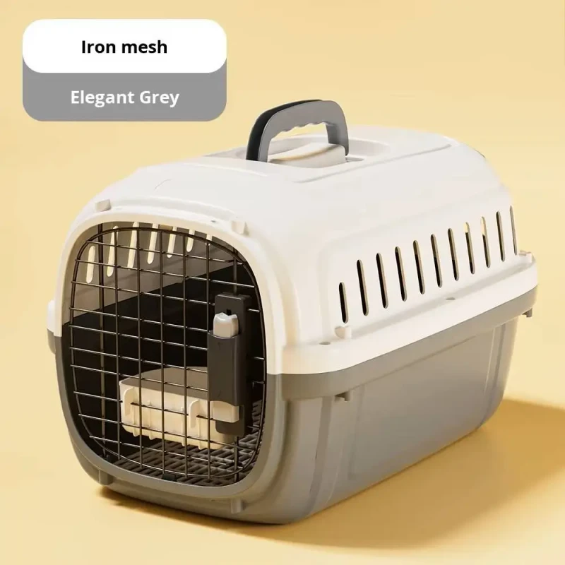 Small Animal Plastic Cat Dog Portable Hand Carry 5kg Capacity Capsule Lockable Flight Pet Carrier