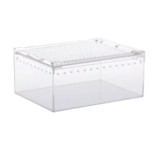 Small Animal Supplies Integrated Breeding Eco Friendly Acrylic Rectangle Reptile Box Anti Water Leakage Climbing Pet Snakes