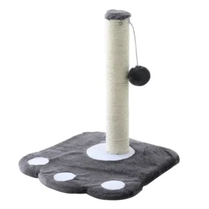 Small Cat Scratcher Climbing Tree with Paw Design Made from Sisal and Wood
