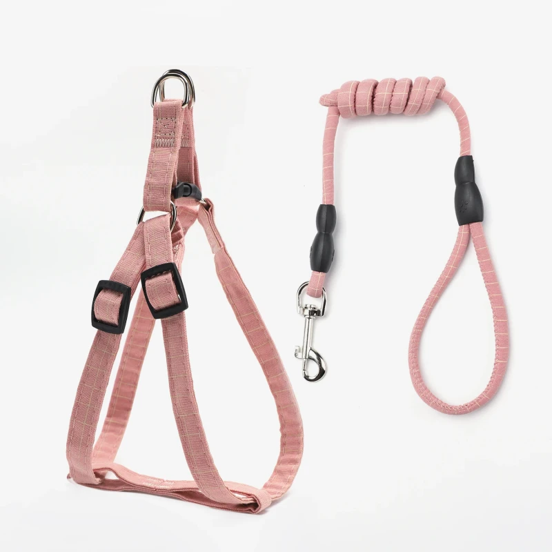 Small Dog Flower Universal Harness Lead Training Puppy Vest Pet Cat Harness and Leash