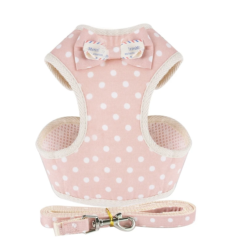 Small Dog Harness Dog Walking Vest Harness and Leash Set Harnesses for Dogs and Cats