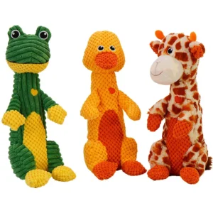 Small Dog Puppy Plush Squeaky Chew Toy for Golden Retriever Bichon Frise Other Small Medium Breeds Cute Sounding Toy