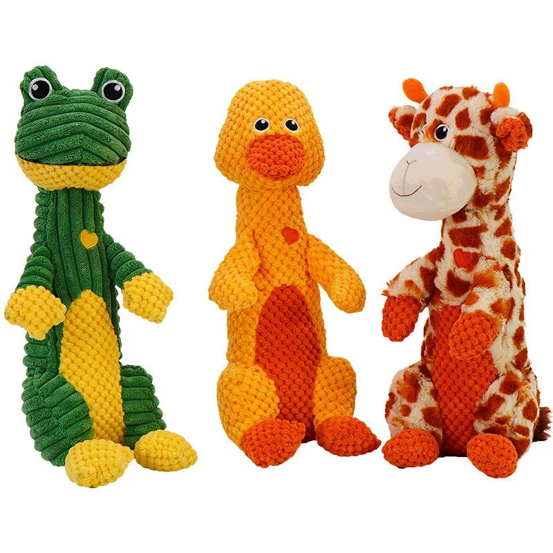 Small Dog Puppy Plush Squeaky Chew Toy for Golden Retriever Bichon Frise Other Small Medium Breeds Cute Sounding Toy