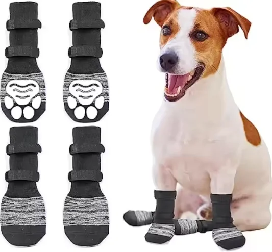 Small Dog Winter Pet Socks for Christmas Cotton Material Non-Slip Bottom Waterproof Breathable Cute Style Warm Pet Supplies