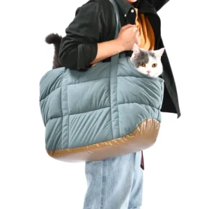 Small Dogs Cat Carrier Bags PU Bottom Pet Sling Bag