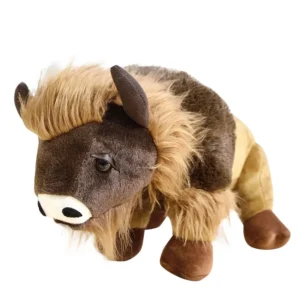 Small Kawaii Bison Yak Buffalo Cute PP Simulation Stuffed Animals Customizable Wild Cow Cattle Bull Small