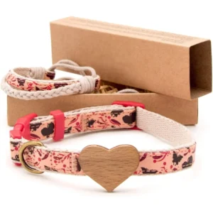 Small Medium Dog Outdoor Walking Accessories Colorful Polyester Cotton Webbing Pet Collar